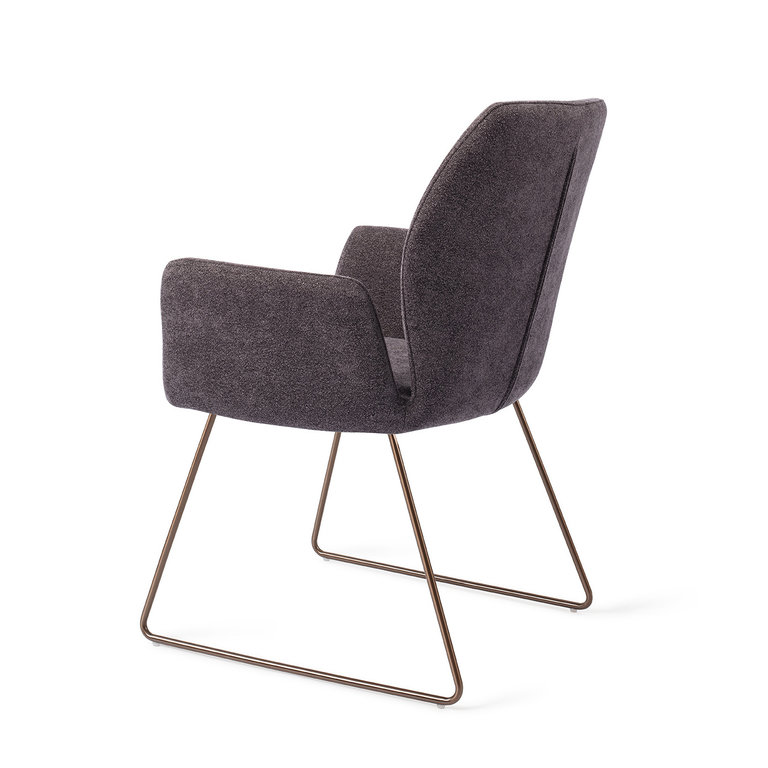 Jesper Home Misaki Almost Black Dining Chair - Slide Rose