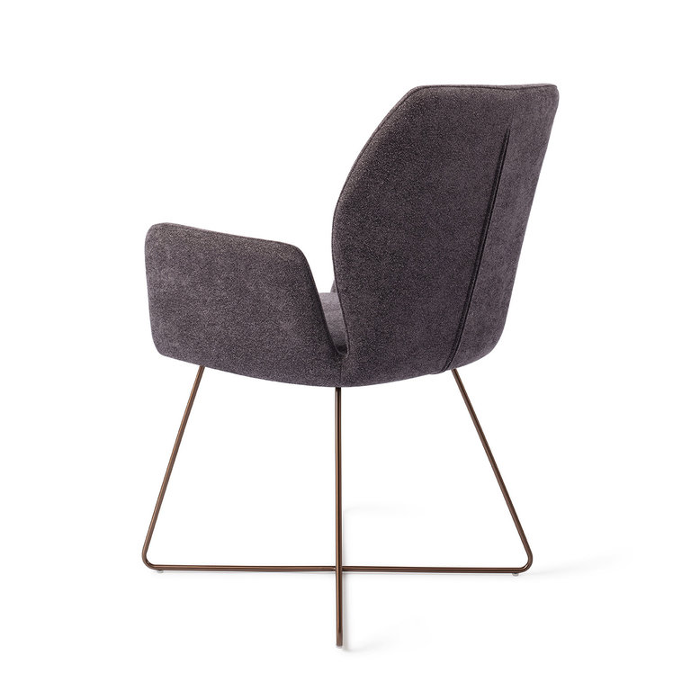 Jesper Home Misaki Almost Black Dining Chair - Cross Rose