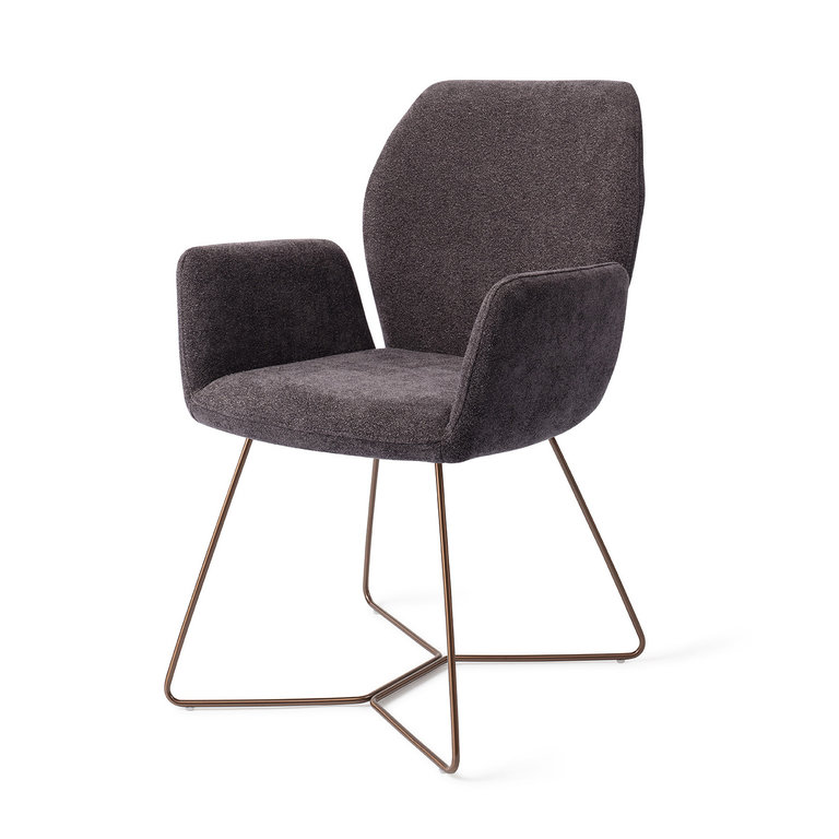 Jesper Home Misaki Almost Black Dining Chair - Beehive Rose