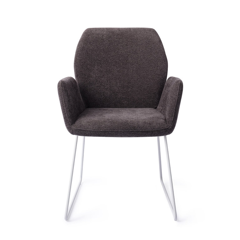 Jesper Home Misaki Almost Black Dining Chair - Slide White