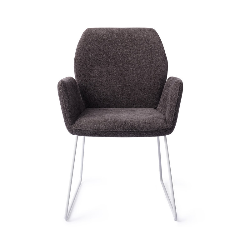 Jesper Home Misaki Dining Chair - Almost Black, Slide White