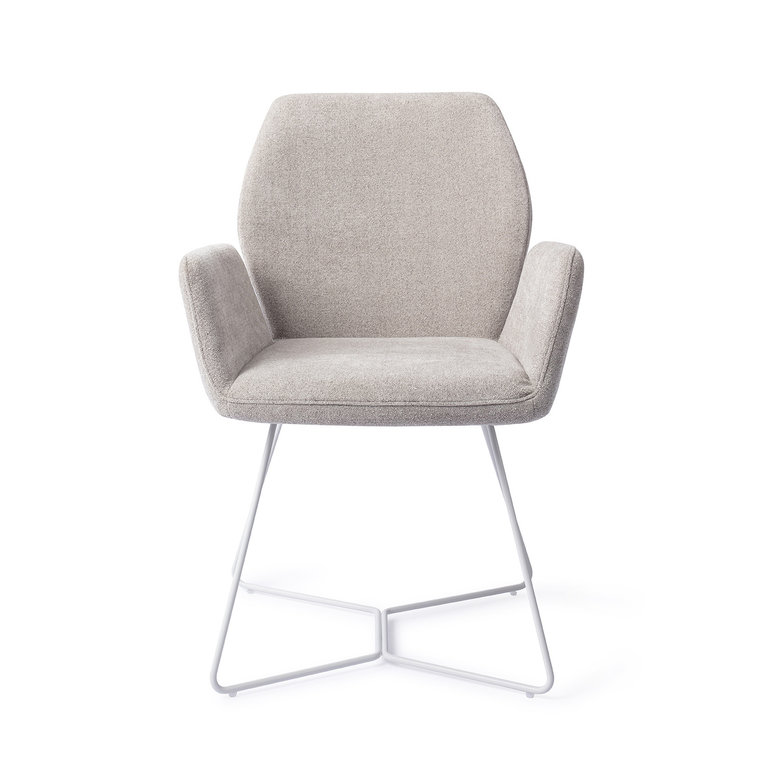 Jesper Home Misaki Pretty Plaster Dining Chair - Beehive White