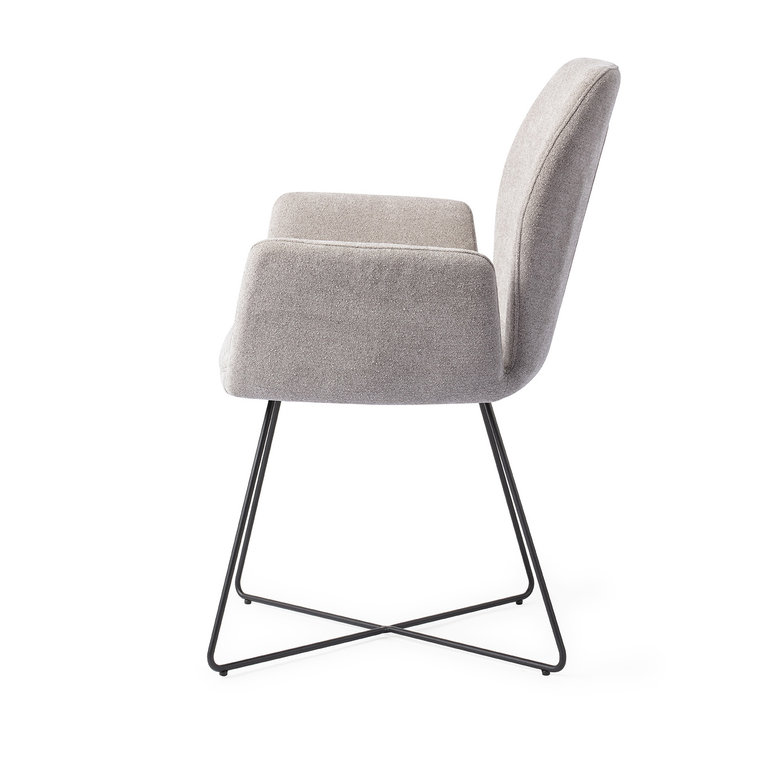 Jesper Home Misaki Pretty Plaster Dining Chair - Cross Black