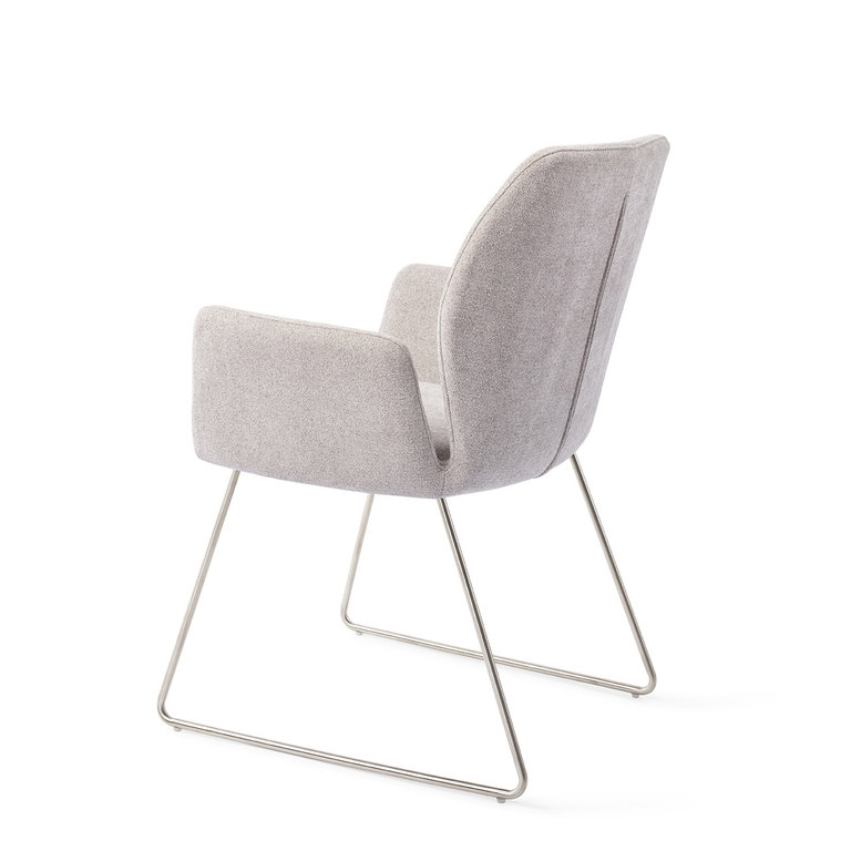 Jesper Home Misaki Pretty Plaster Dining Chair - Slide Steel