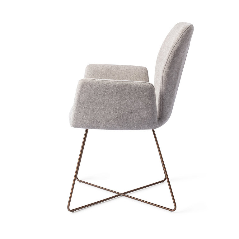 Jesper Home Misaki Pretty Plaster Dining Chair - Cross Rose