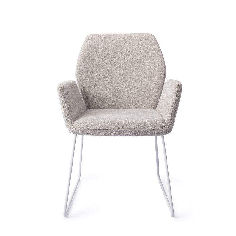 Jesper Home Misaki Pretty Plaster Dining Chair - Slide White