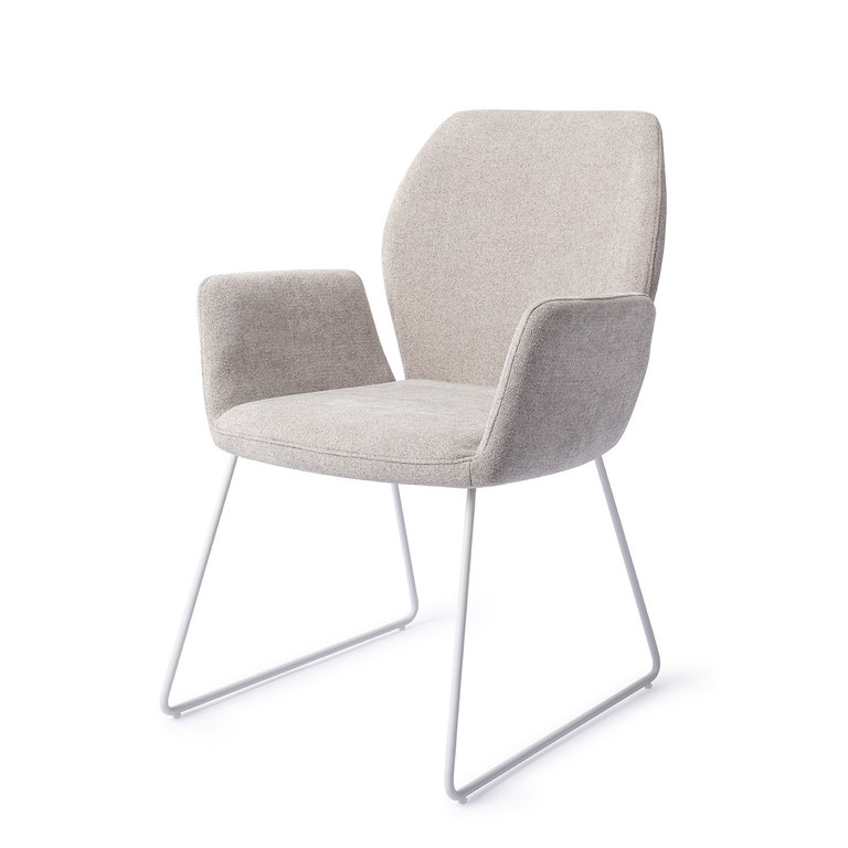 Jesper Home Misaki Pretty Plaster Dining Chair - Slide White