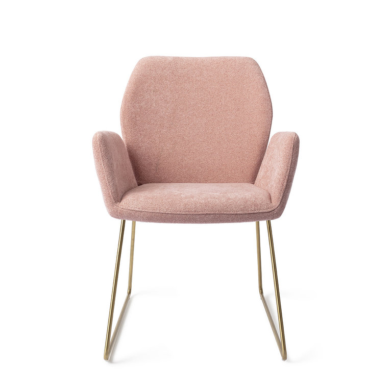 Jesper Home Misaki Anemone Dining Chair - Slide Gold