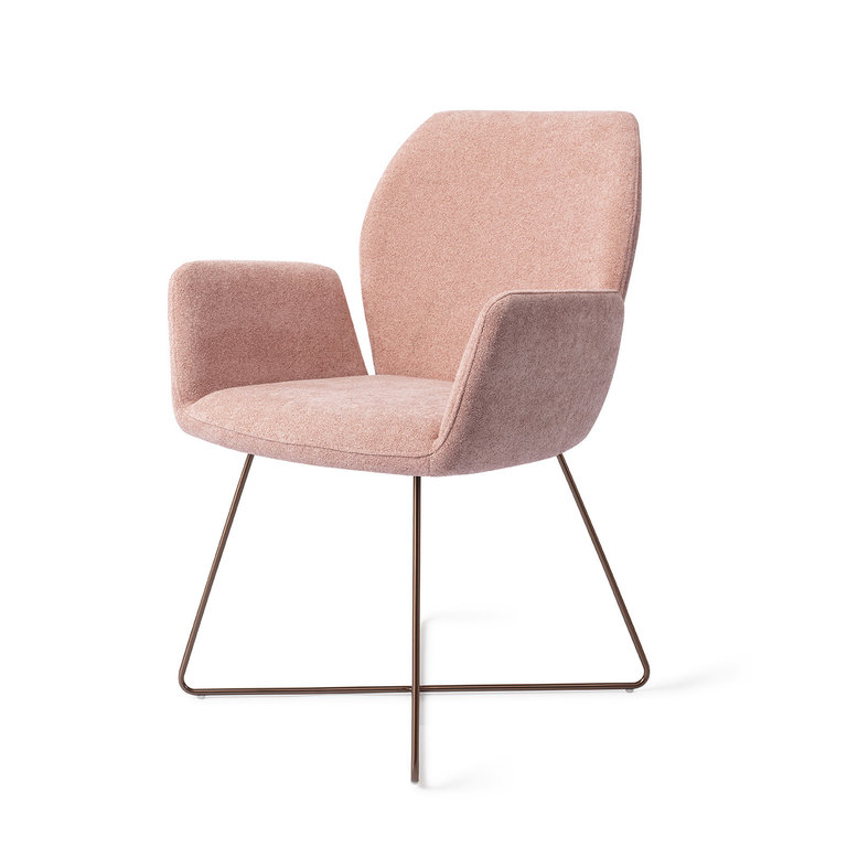 Jesper Home Misaki Anemone Dining Chair - Cross Rose