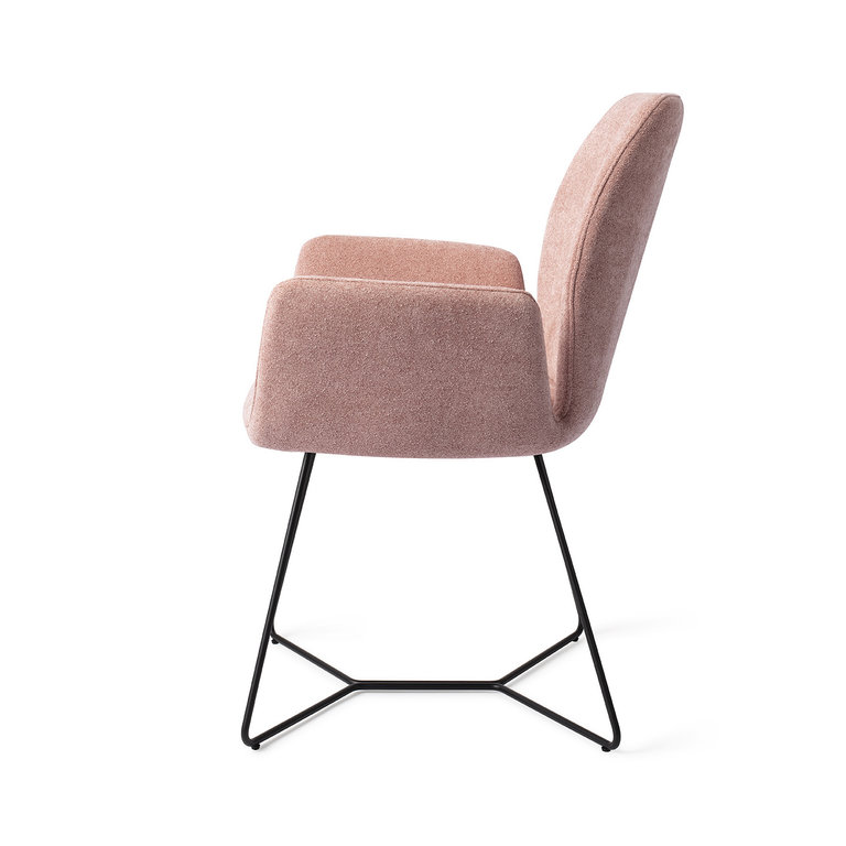 Jesper Home Misaki Anemone Dining Chair - Beehive Black