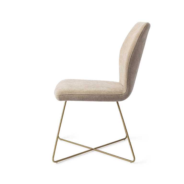 Jesper Home Ikata Funky Fudge Dining Chair - Cross Gold