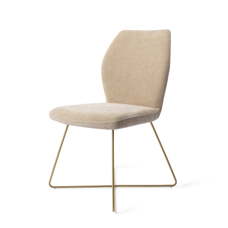 Jesper Home Ikata Funky Fudge Dining Chair - Cross Gold