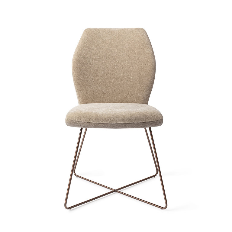 Jesper Home Ikata Funky Fudge Dining Chair - Cross Rose