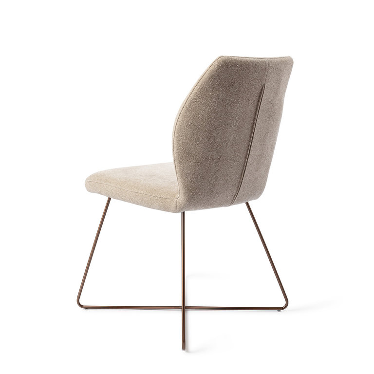 Jesper Home Ikata Funky Fudge Dining Chair - Cross Rose