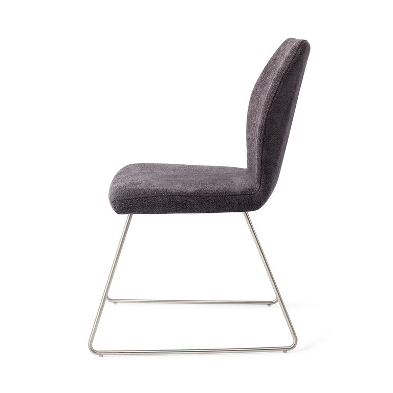 Jesper Home Ikata Almost Black Dining Chair - Slide Steel