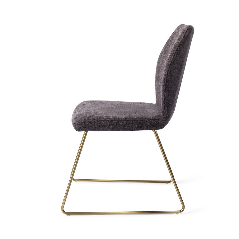 Jesper Home Ikata Almost Black Dining Chair - Slide Gold