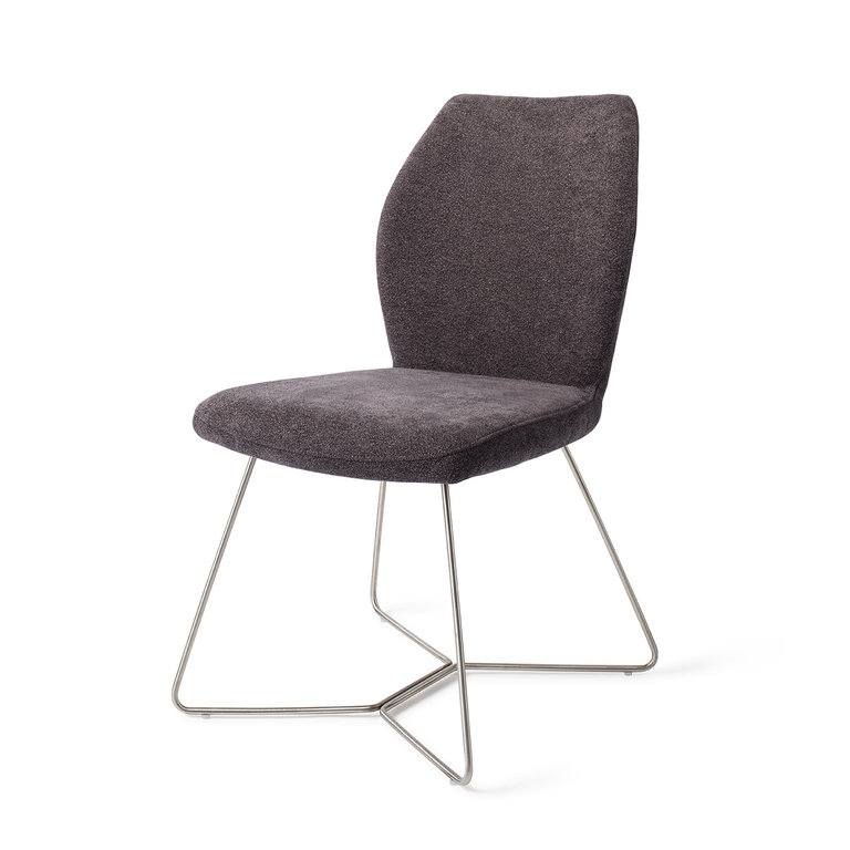 Jesper Home Ikata Almost Black Dining Chair - Beehive Steel