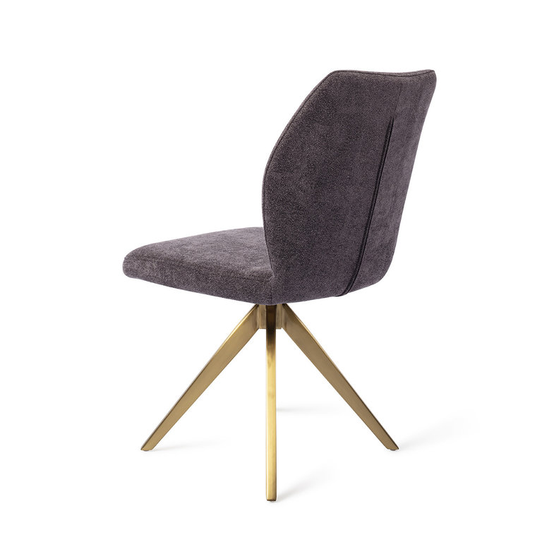 Jesper Home Ikata Almost Black Dining Chair - Turn Gold