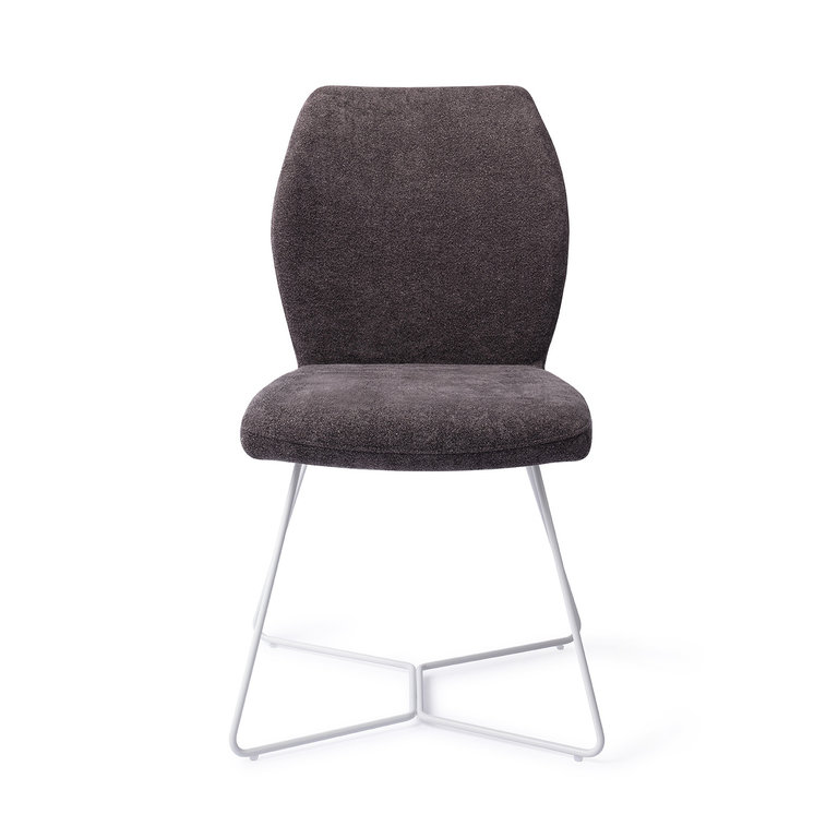 Jesper Home Ikata Almost Black Dining Chair - Beehive White