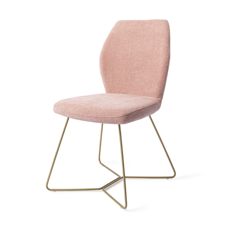 Jesper Home Ikata Anemone Dining Chair - Beehive Gold