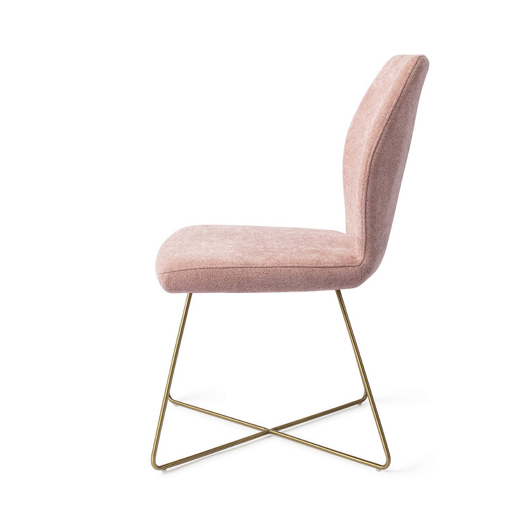 Jesper Home Ikata Anemone Dining Chair - Cross Gold