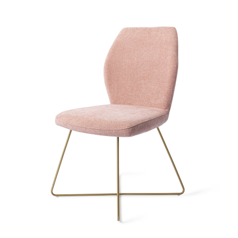 Jesper Home Ikata Anemone Dining Chair - Cross Gold