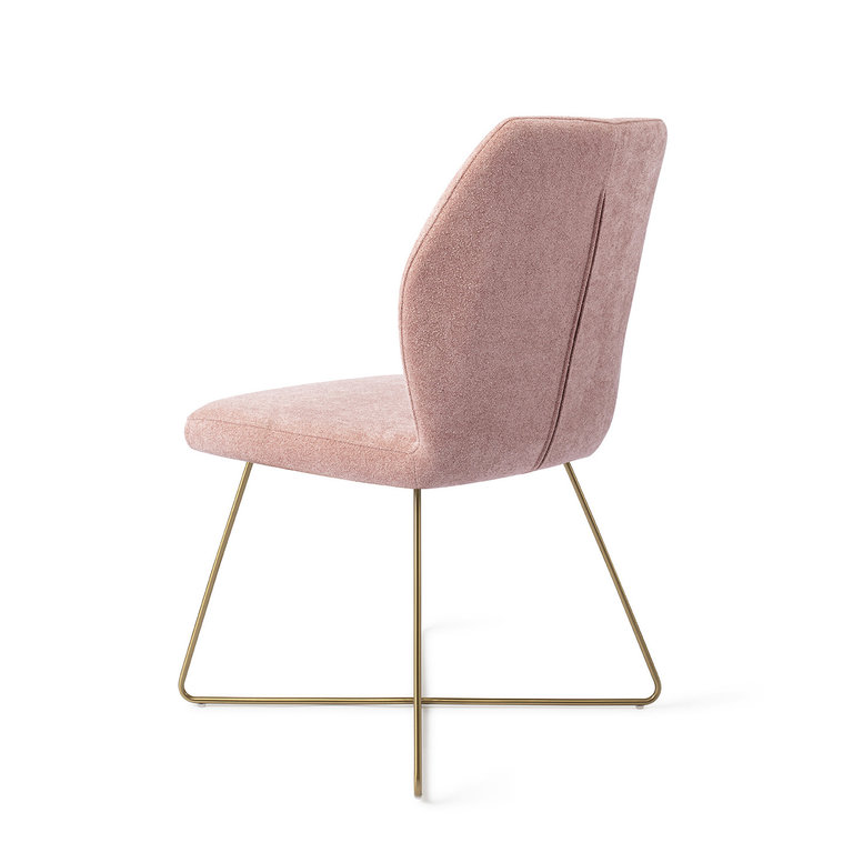 Jesper Home Ikata Anemone Dining Chair - Cross Gold