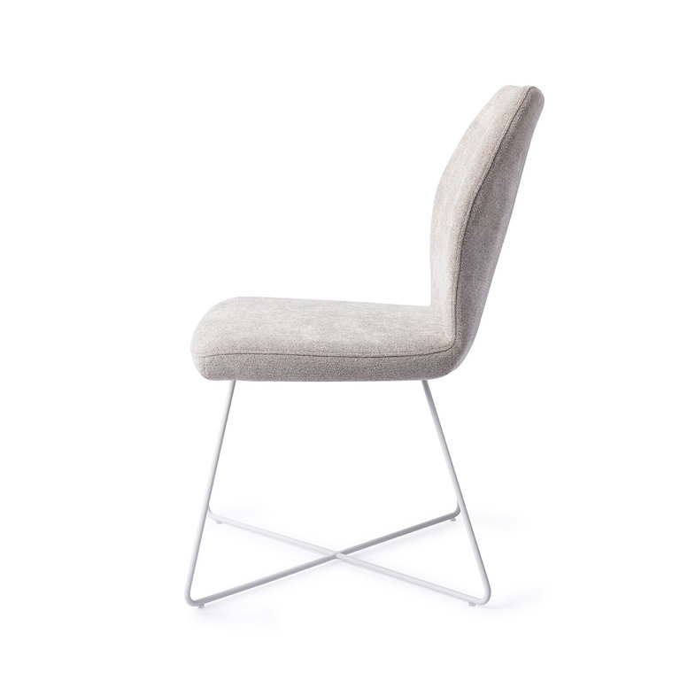 Jesper Home Ikata Pretty Plaster Dining Chair - Cross White