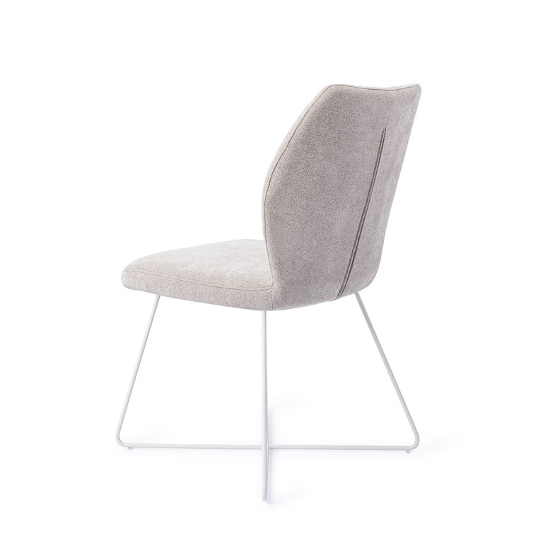 Jesper Home Ikata Pretty Plaster Dining Chair - Cross White