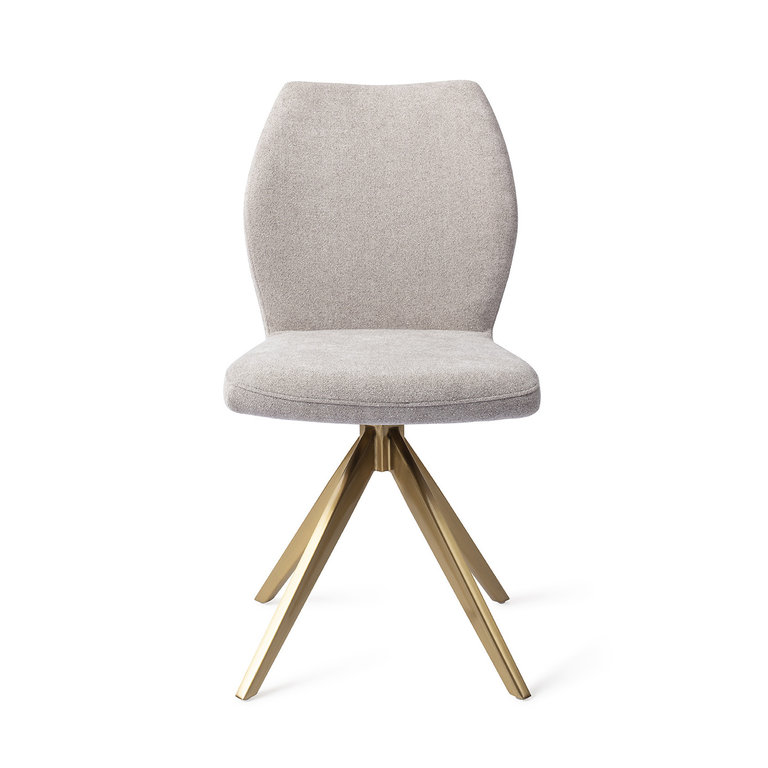 Jesper Home Ikata Dining Chair - Pretty Plaster, Turn Gold
