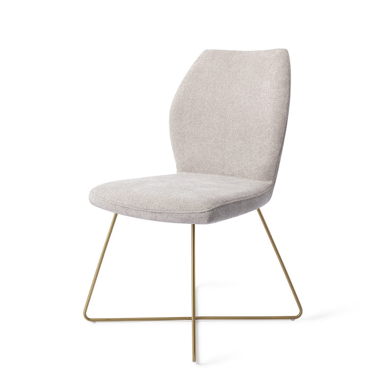 Jesper Home Ikata Pretty Plaster Dining Chair - Cross Gold