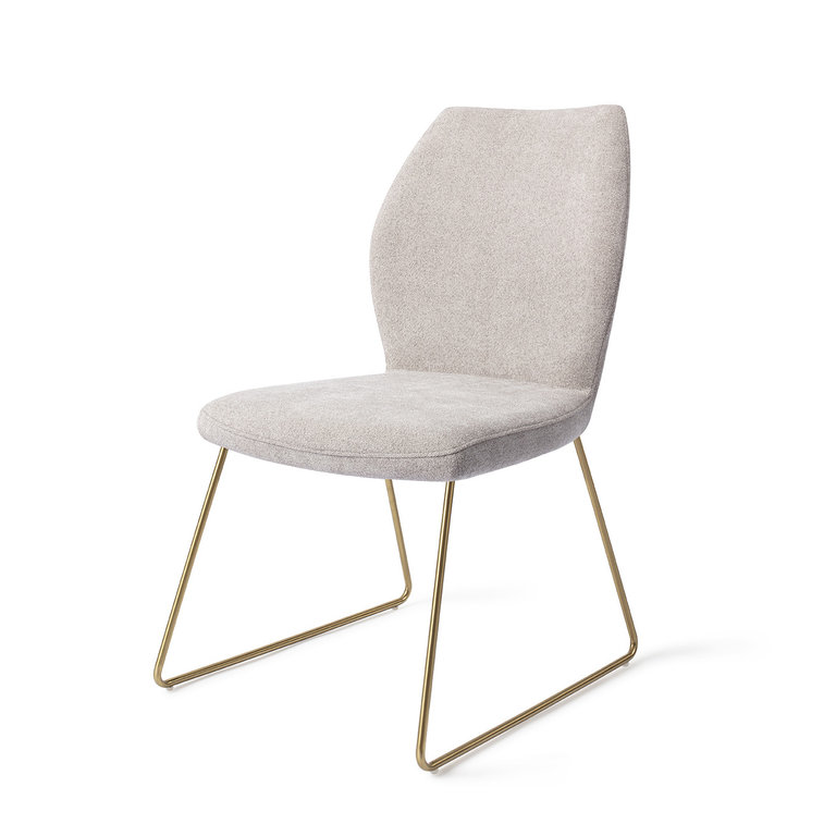 Jesper Home Ikata Pretty Plaster Dining Chair - Slide Gold