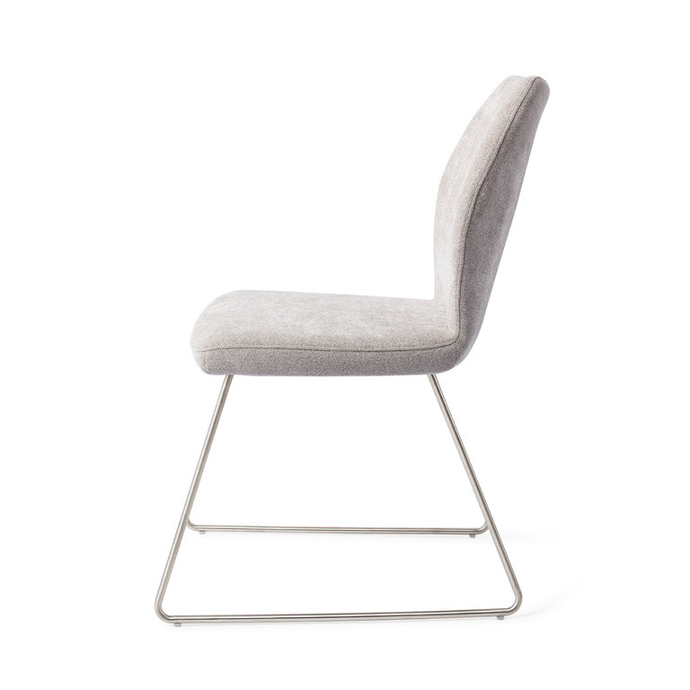 Jesper Home Ikata Pretty Plaster Dining Chair - Slide Steel