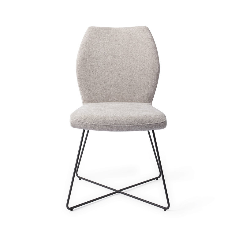 Jesper Home Ikata Pretty Plaster Dining Chair - Cross Black