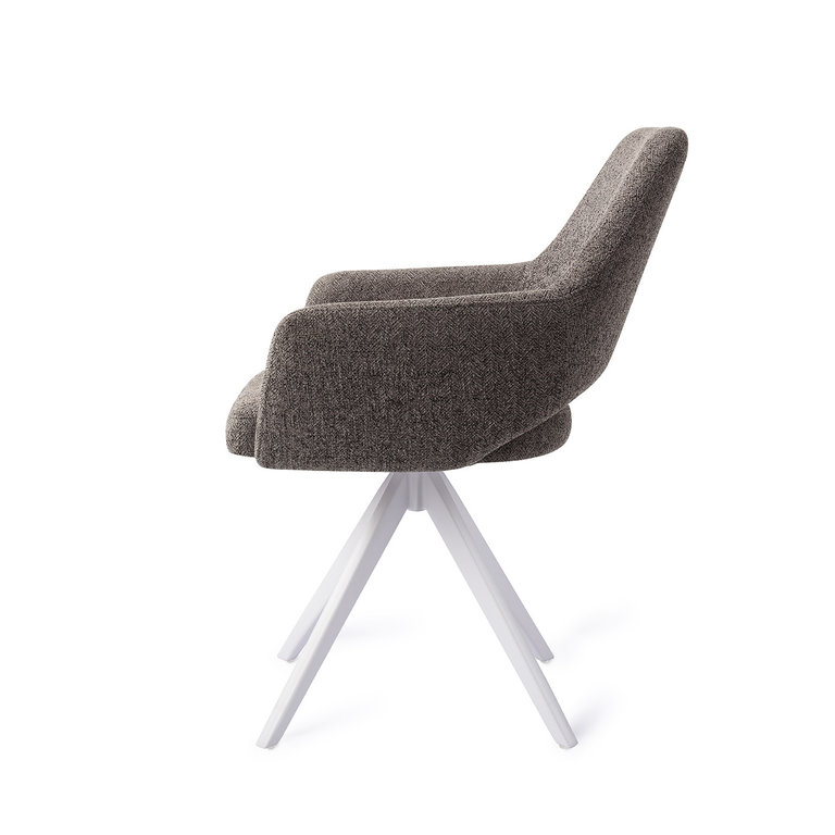 Jesper Home Yanai Dining Chair - Amazing Grey, Turn White