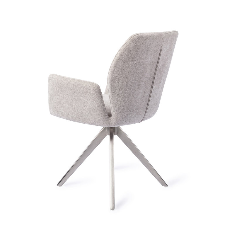 Jesper Home Misaki Pretty Plaster Dining Chair - Turn Steel