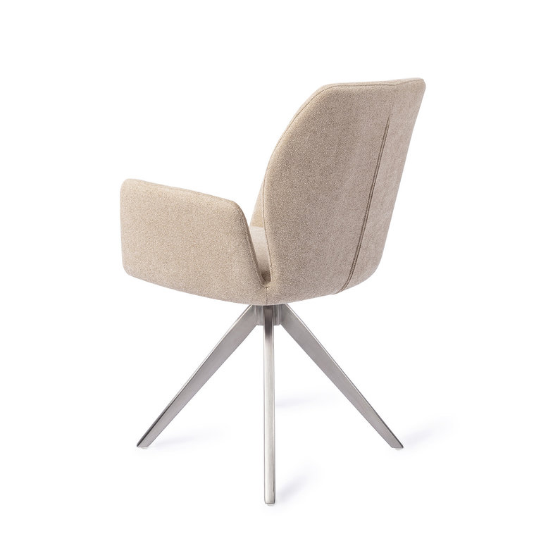 Jesper Home Misaki Funky Fudge Dining Chair - Turn Steel