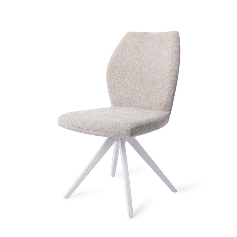 Jesper Home Ikata Pretty Plaster Dining Chair - Turn White