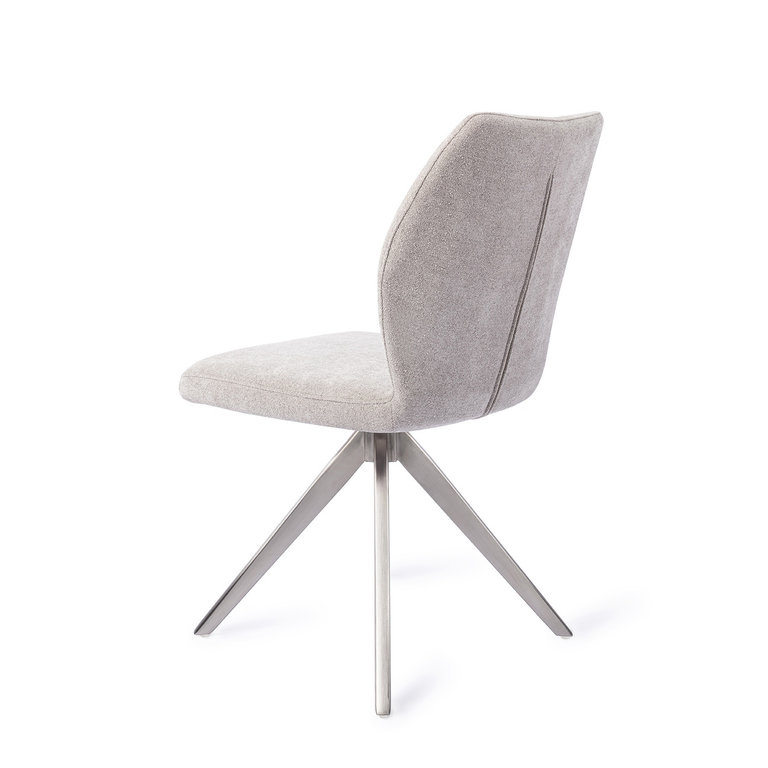Jesper Home Ikata Dining Chair - Pretty Plaster, Turn Steel
