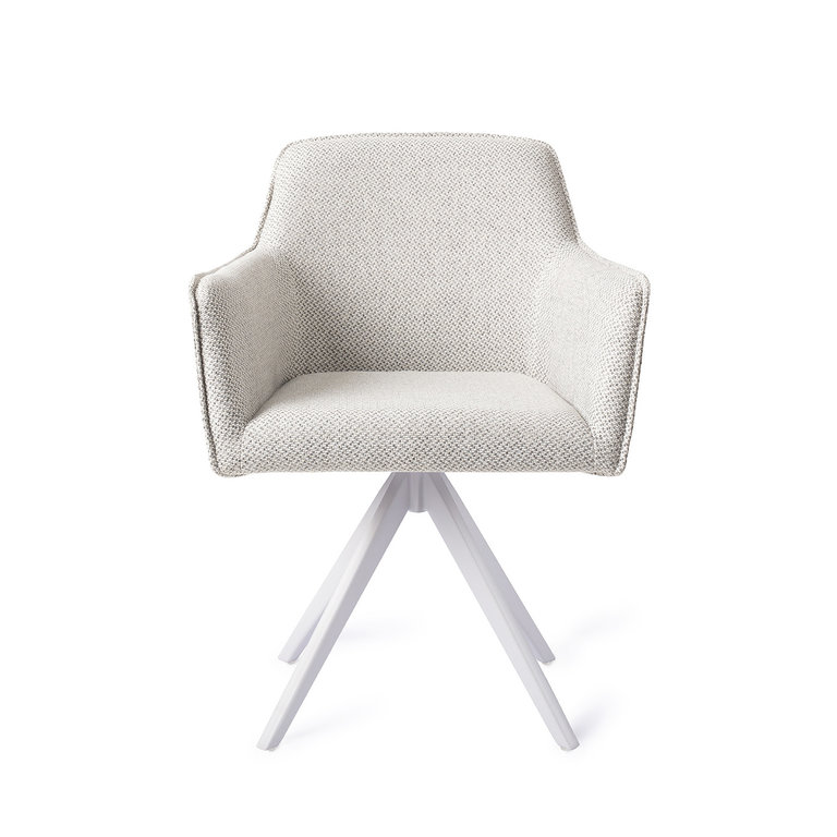 Jesper Home Hofu Dining Chair - Potters Clay, Turn White