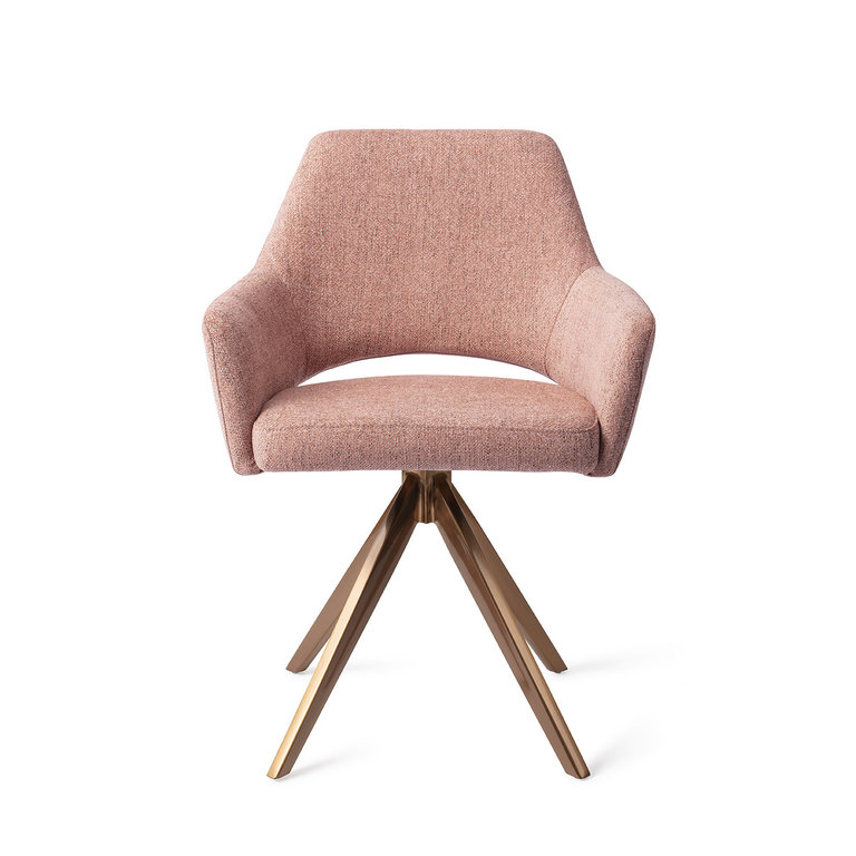Jesper Home Yanai Pink Punch Dining Chair - Turn Rose