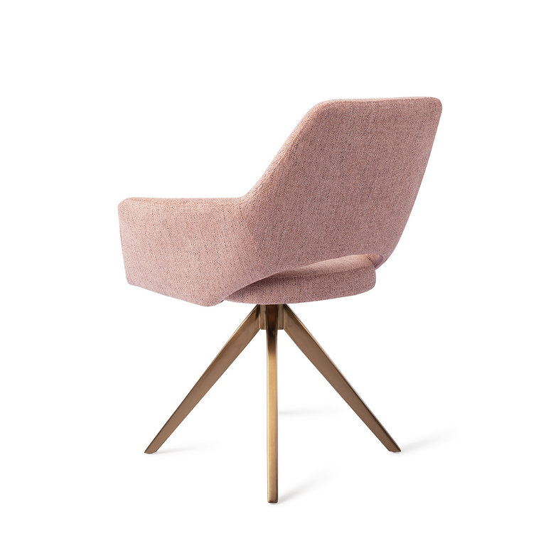 Jesper Home Yanai Pink Punch Dining Chair - Turn Rose