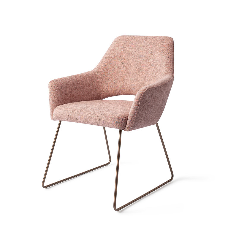 Jesper Home Yanai Pink Punch Dining Chair - Slide Rose