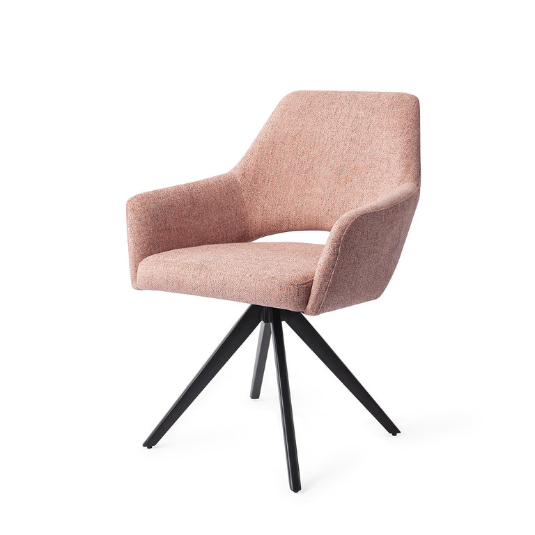 Jesper Home Yanai Pink Punch Dining Chair - Turn Black