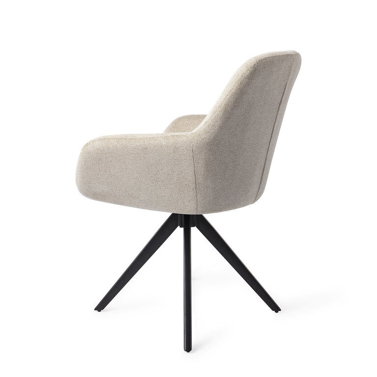 Jesper Home Kushi Ivory Ivy Dining Chair - Turn Black