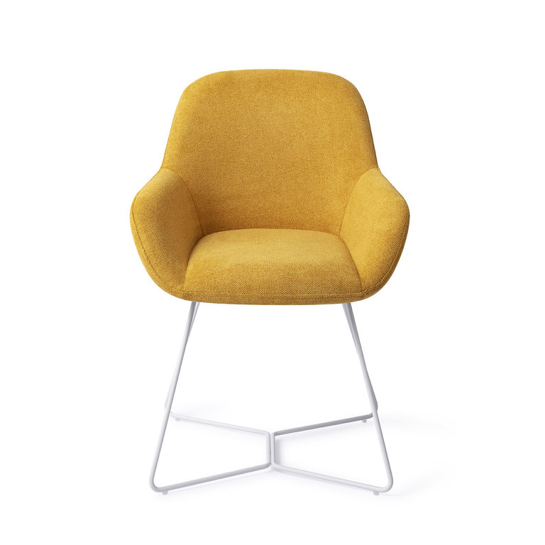 Jesper Home Kushi Sweet Corn Dining Chair - Beehive White