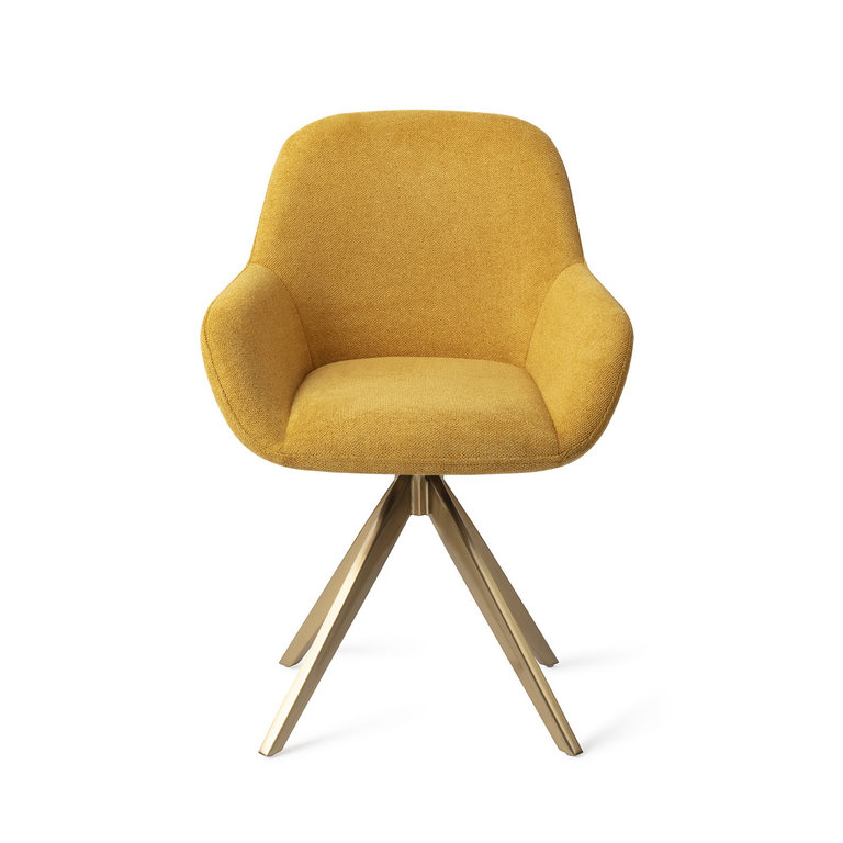 Jesper Home Kushi Sweet Corn Dining Chair - Turn Gold