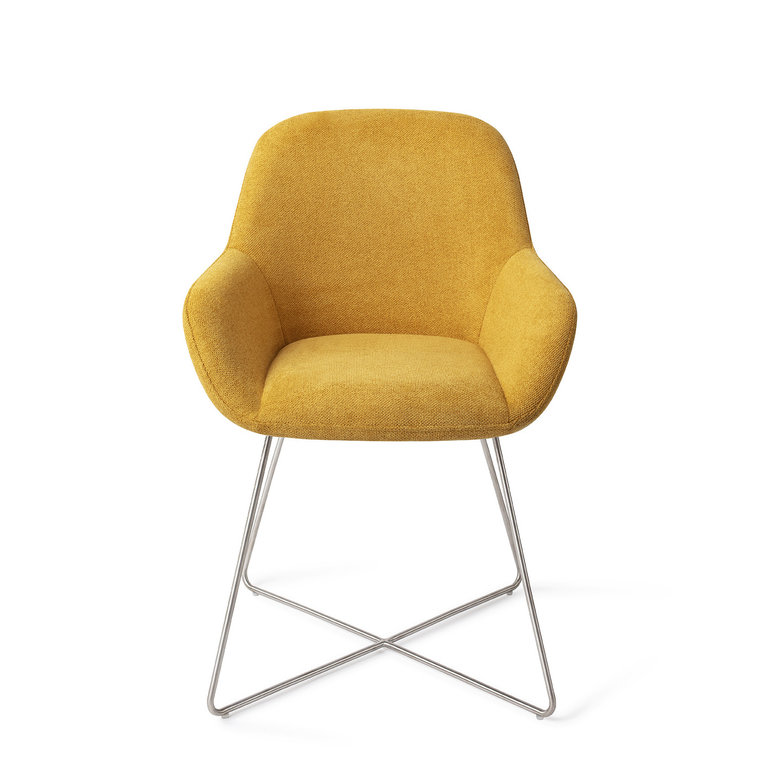 Jesper Home Kushi Sweet Corn Dining Chair - Cross Steel