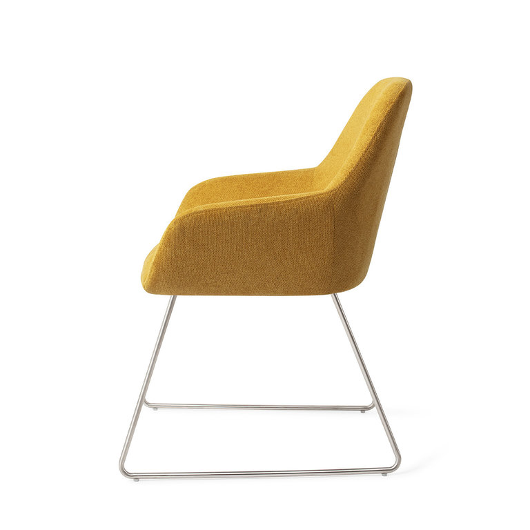 Jesper Home Kushi Sweet Corn Dining Chair - Slide Steel