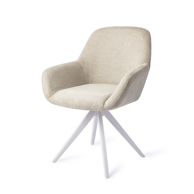 Jesper Home Kushi Ivory Ivy Dining Chair - Turn White